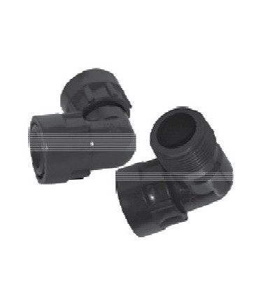 GOMITO IN PVC CON O-RING PER COLLETTORI
