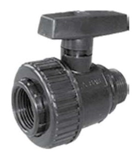 VALVOLA A SFERA IN ABS NERO MAS/FEM