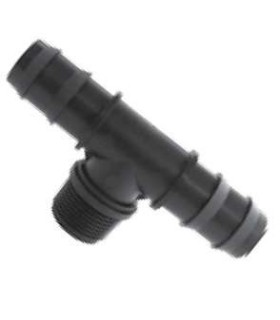 TEE 90° PP PORTAGOMMA FILETTATO MASCHIO