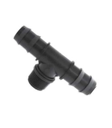 TEE 90° PP PORTAGOMMA FILETTATO MASCHIO